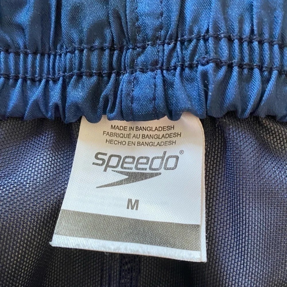 Men’s Blue and white speedo swim trunks Medium‎